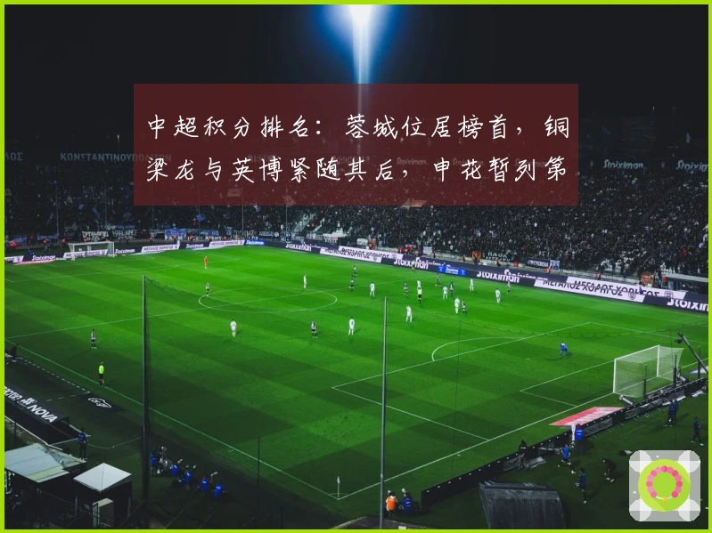 中超积分排名：蓉城位居榜首，铜梁龙与英博紧随其后，申花暂列第8，仍有3队未得积分